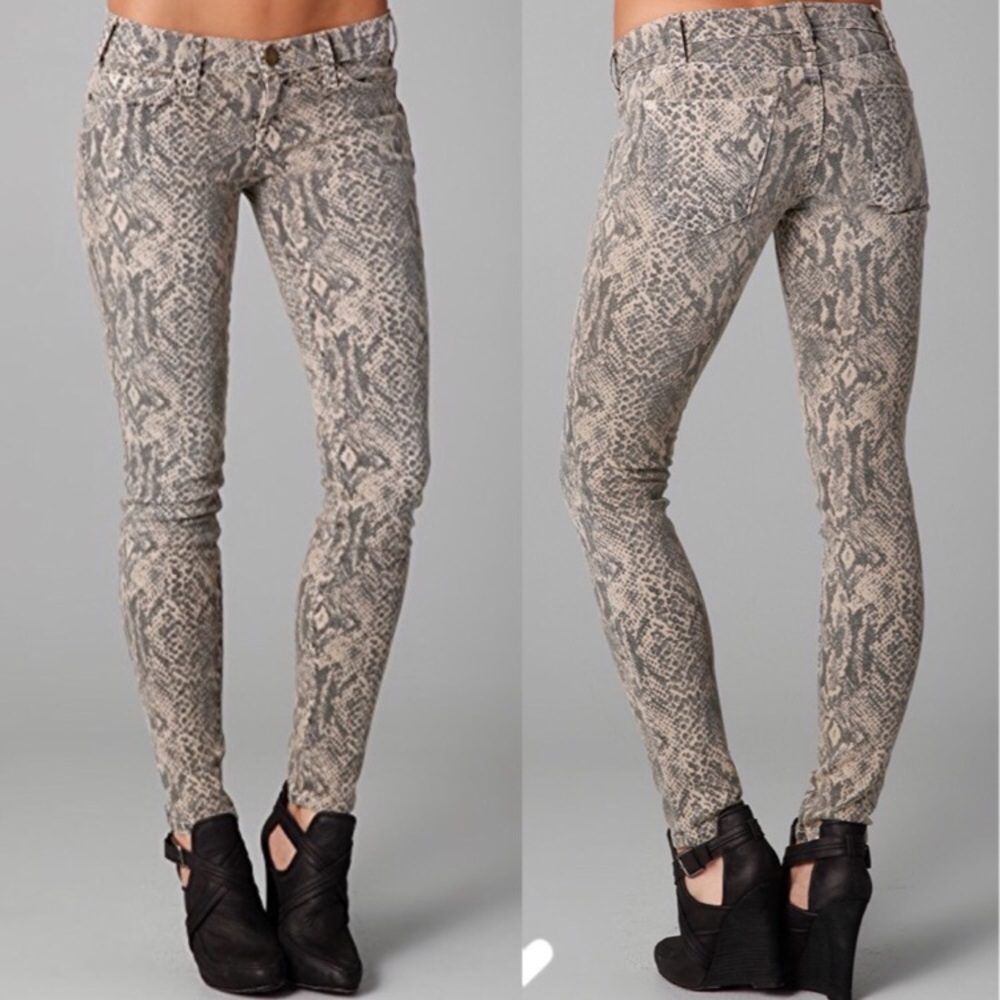 Current/Elliott snake print jeans 27